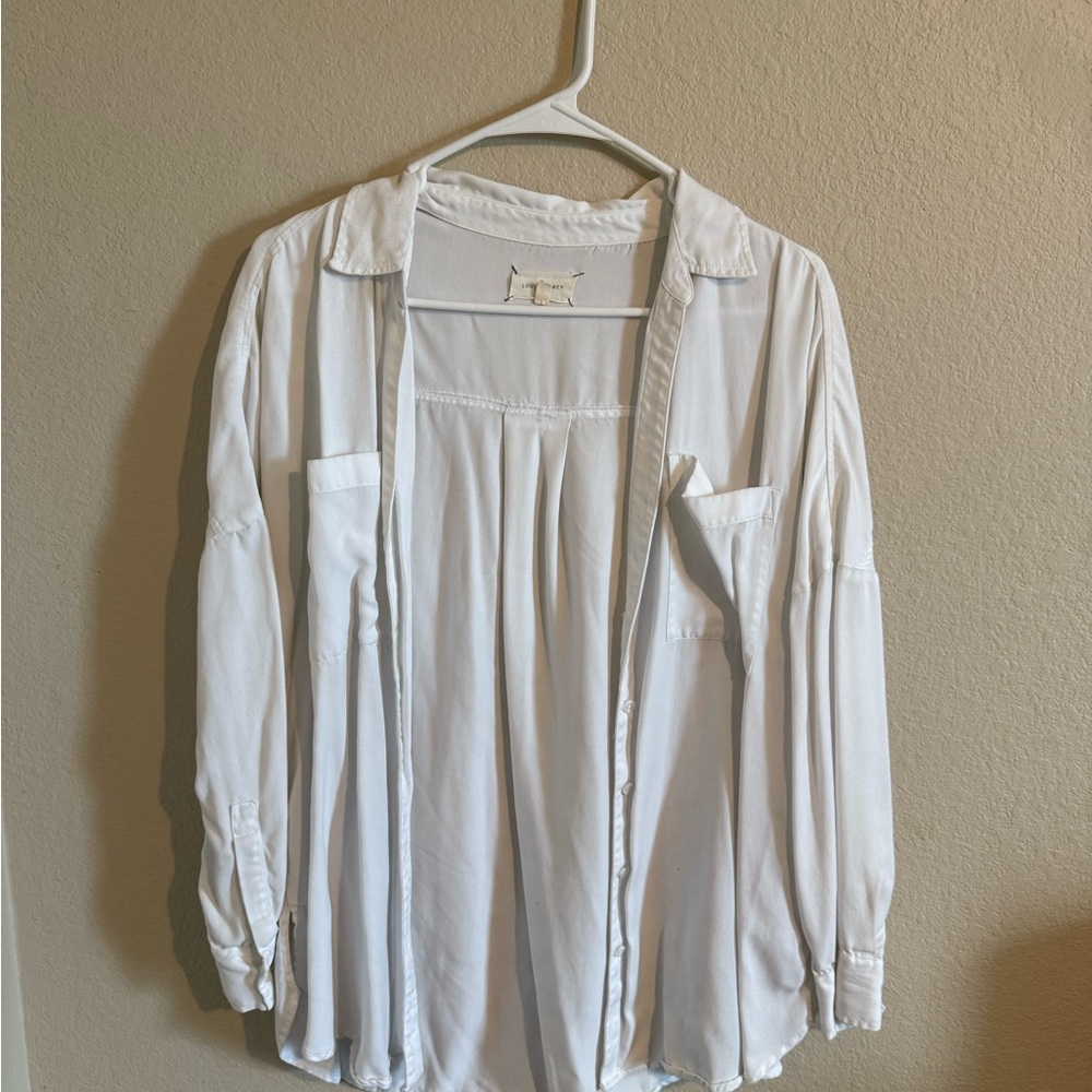Lou & Grey White Button Up